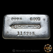 5oz Engelhard Bull Logo Vintage Poured Silver Bar