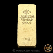 20g Degussa Feingold Vintage Gold Bar
