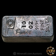 10oz Brown Materials Co Vertical Variety Vintage Poured Silver Bar