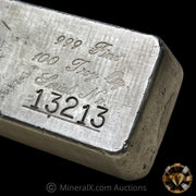 100oz Silver State Bullion Nevada SSB NV "Pure Silver" Vintage Poured Silver Bar