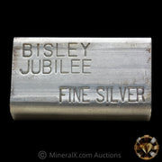 2oz Matthey Garrett Bisley Jubilee Vintage Extruded Silver Bar Mint With Original Branded Pouch