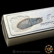 100oz 1974 Pacific Bullion Company Honolulu Hawaii Vintage Extruded Silver Bar In Original Factory Seal