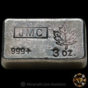 3oz Johnson Matthey JMC Vintage Silver Bar