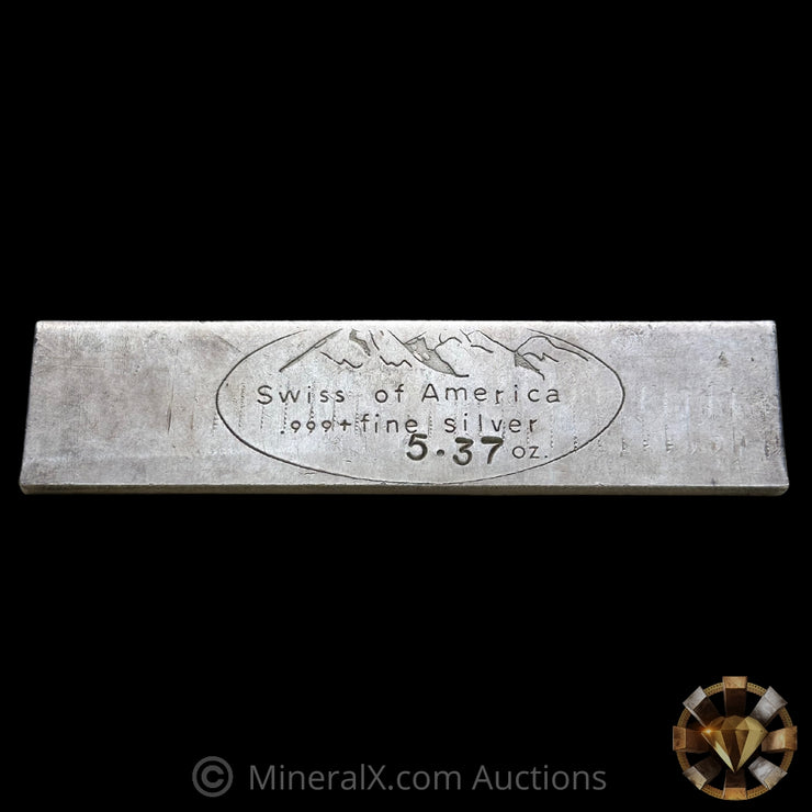 5.37oz Swiss Of America Vintage Extruded Silver Bar
