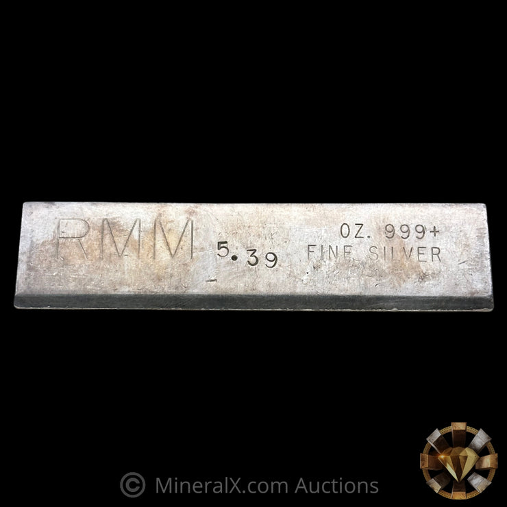 5.39oz Rocky Mountain Mint RMM Vintage Extruded Silver Bar