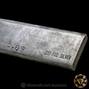 5.09 American Double Stamp Error Vintage Extruded Silver Bar