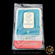 1oz Engelhard Palladium Pd Vintage Red White & Blue Label Sealed In Factory Assay