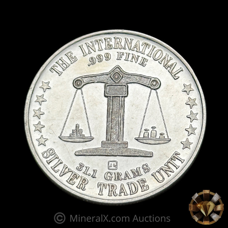 1oz Rocky Mountain Coin Silver Trade Unit Vintage Silver Coin