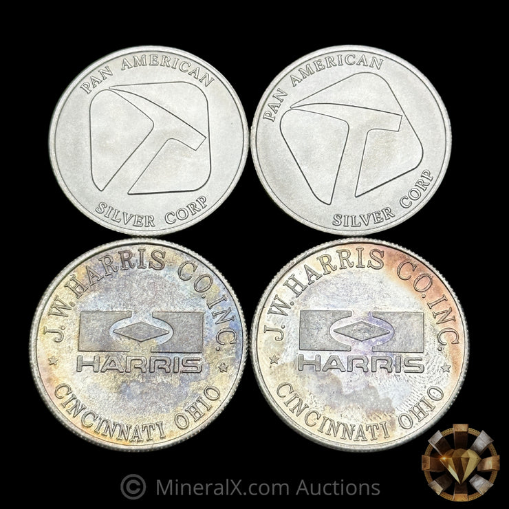 x4 1/2oz Vintage Silver Coins (2oz Total)