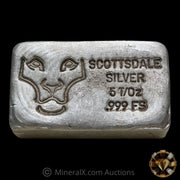5oz Scottsdale Mint Poured Silver Bar
