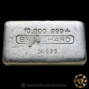 10oz Engelhard Vintage Poured Silver Bar with Prefix Rotary Error