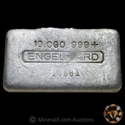 10oz Engelhard Vintage Poured Silver Bar with Prefix Rotary Error