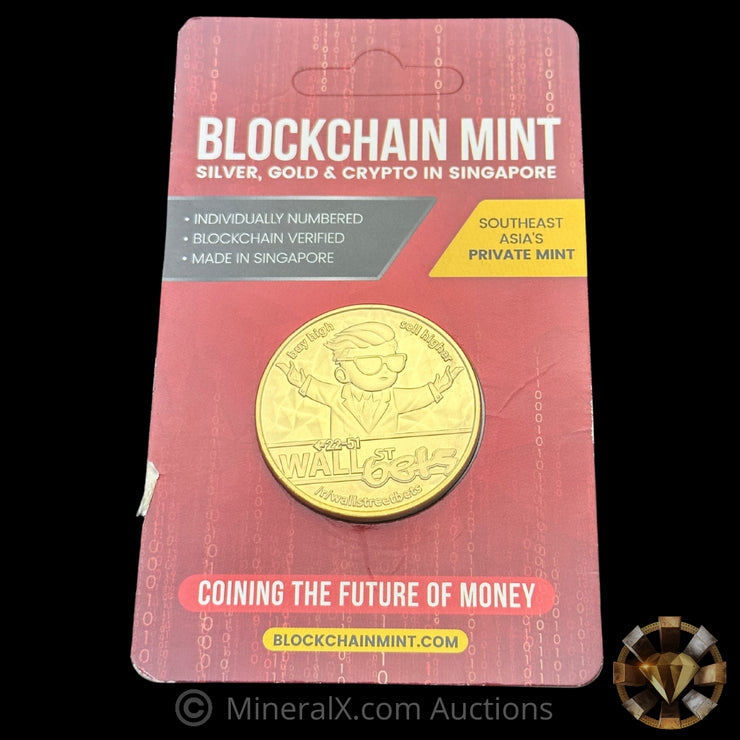 50g Wallstreetbets 2021 Pure Gold Coin (Serial 006 / 500 Minted) Mint Sealed In Original Packaging