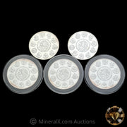 x5 1oz Mexican Libertad Silver Coin Lot (5oz Total)