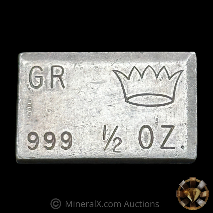 1/2oz Crown Mint GR Vintage Extruded Silver Bar