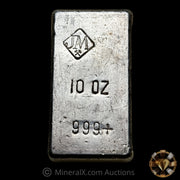 10oz Johnson Matthey (Reverse Stamp) Vintage Poured Silver Bar