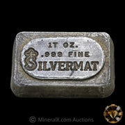 1oz Silvermat  Vintage Poured Silver Bar