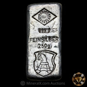 250g Ogussa Feinsilber Overstamp Error Vintage Poured Silver Bar