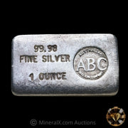 1oz ABC Australian Bullion Company Vintage Silver Bar