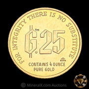 1/4oz 1980 Gold Standard Corporation "Free Choice of Currencies" Vintage Gold Coin