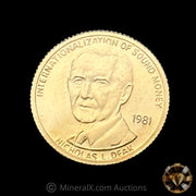 x100 1/20oz 1981 (Key Date) Nicholas L. Deak “Denationalization of Sound Money” Gold Standard Corporation Fractional Vintage Gold Coins in Original Factory Sealed Strips of 10 (5oz total of pure gold)