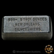 5oz New Orleans Silversmiths Vintage Poured Silver Bar