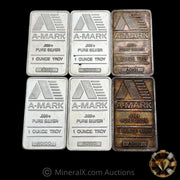 x6 1oz AMARK Vintage Silver Art Bars