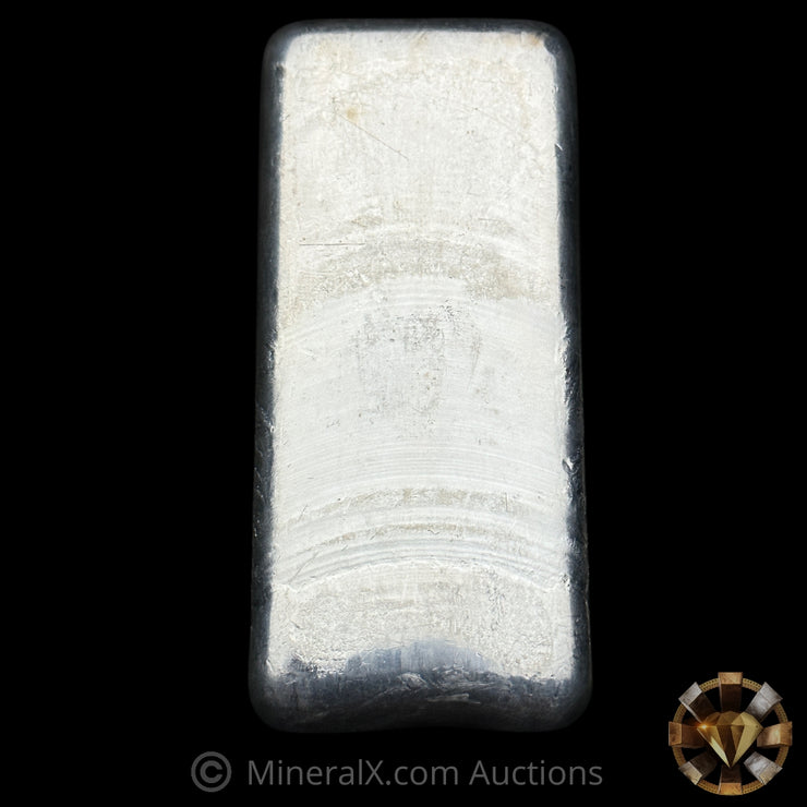 20oz Johnson Matthey JM Reverse Stamp Vintage Poured Silver Bar