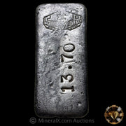 13.70oz Empire Vintage Poured Silver Bar