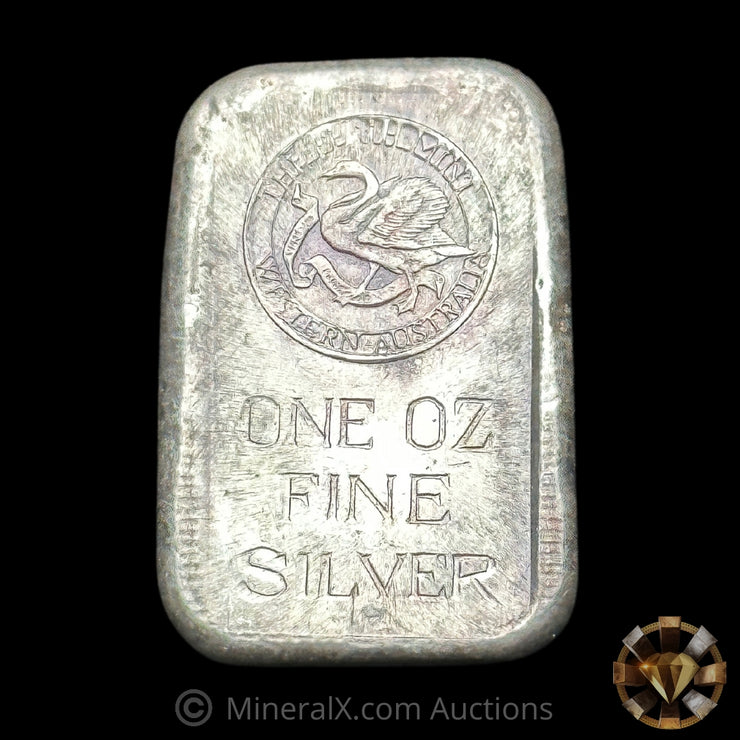 1oz The Perth Mint Western Australia Vintage Poured Silver Bar (With Serial Variety)