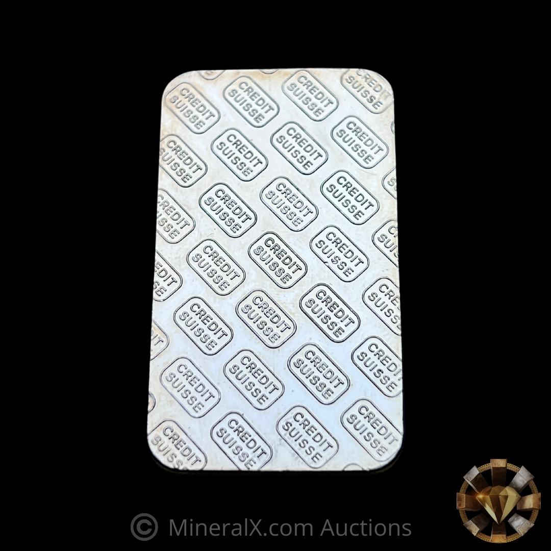 Credit Suisse 1oz Vintage Silver Bar – MineralX