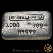 3oz Engelhard Top Hallmark Vintage Poured Silver Bar