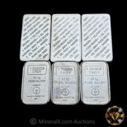 x6 AMARK 1oz Vintage Silver Bars