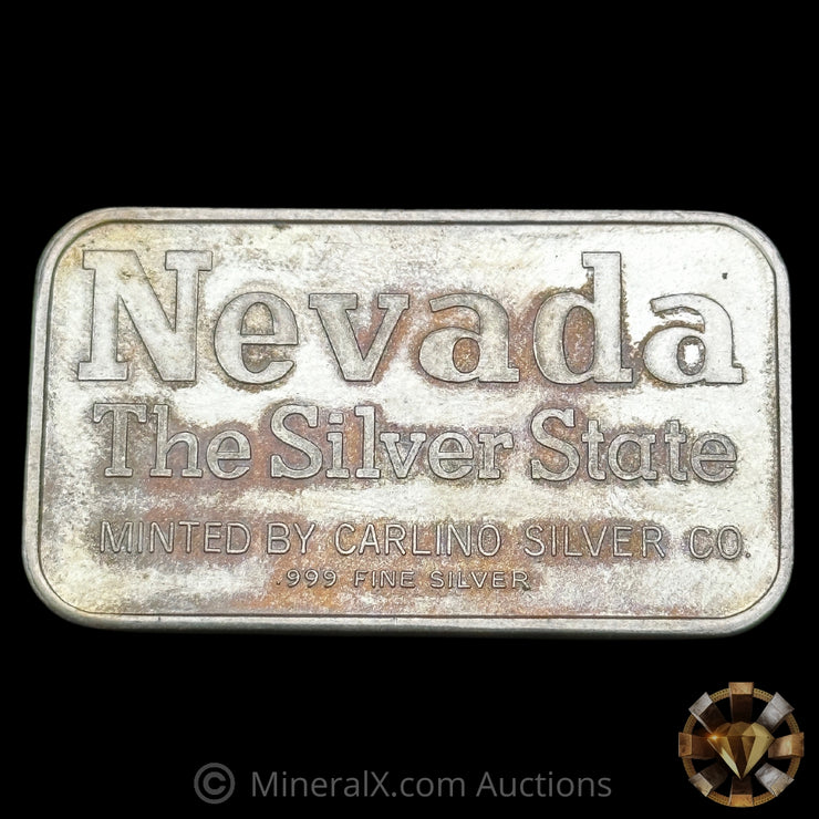 1oz Nevada The Silver State Silver Art Bar