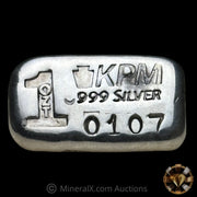 1oz KPM Vintage Poured Silver Bar