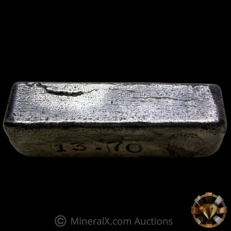 13.70oz Empire Vintage Poured Silver Bar