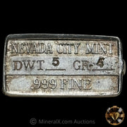 Nevada City Mint Vintage Silver Bar