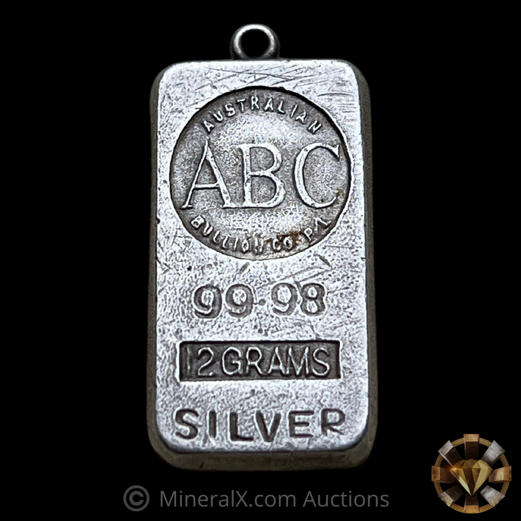 ABC Australian Bullion Company 12g Vintage Silver Pendant