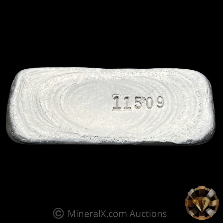 AGS American Gold and Silver 10oz Vintage Poured Silver Bar