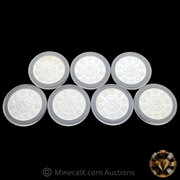 2012 - 2018 Run of x7 1oz Libertad Silver Coins (7oz total)
