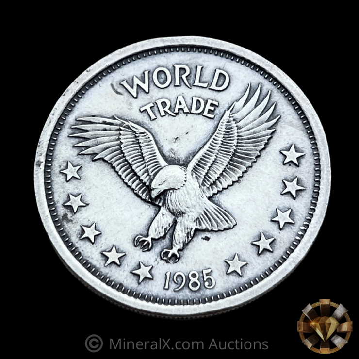1985 One World Trade Unit 1oz Vintage Silver Coin