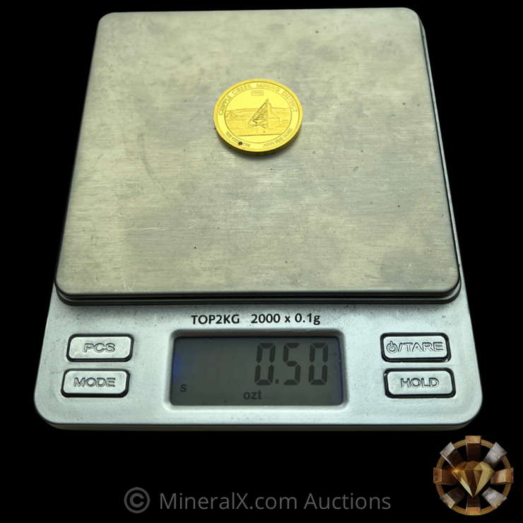 Cripple Creek Mining District 1/2oz Gold Coin (serial 493)