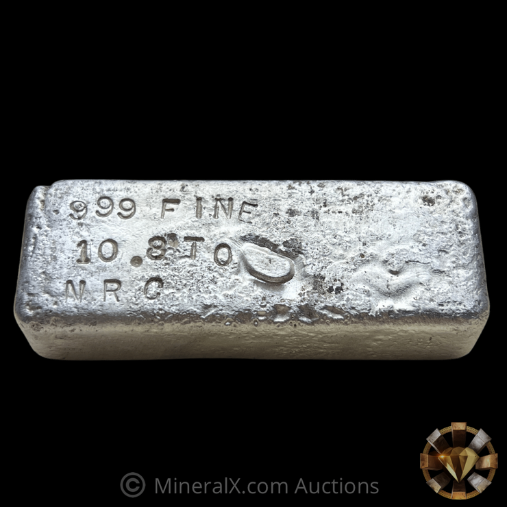 NRC 10.8 oz Vintage Poured Silver Bar