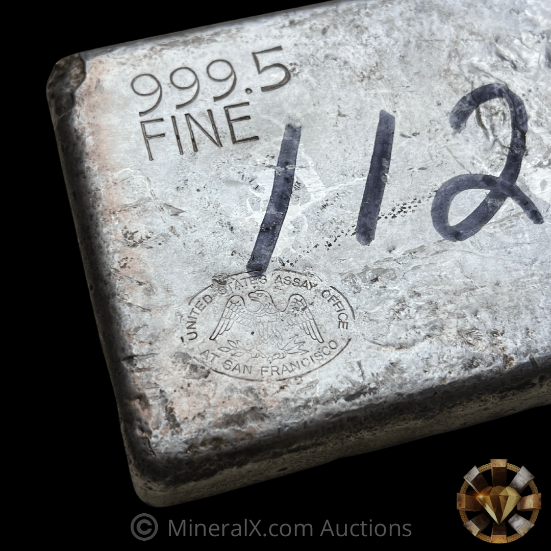 Authentic United States Assay Office At San Francisco 112.68oz Gov
