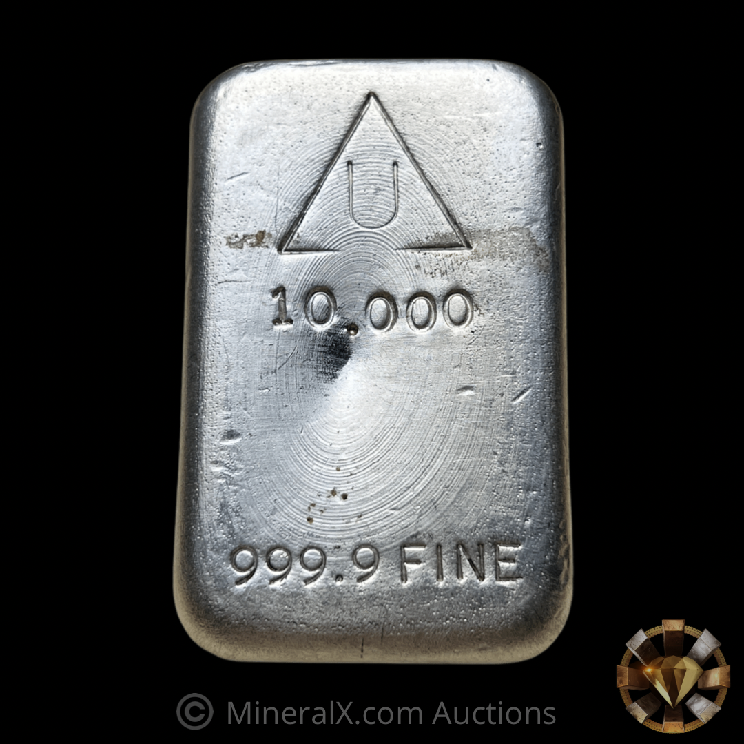 Delta 10oz Vintage Poured Silver Bar – MineralX