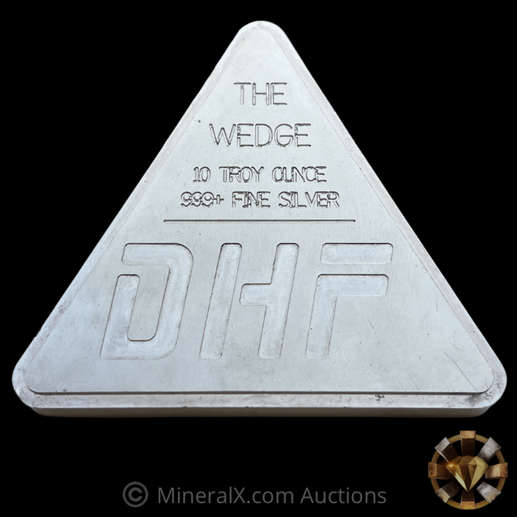 DHF The Wedge 10 oz Vintage Silver Stacker Bar