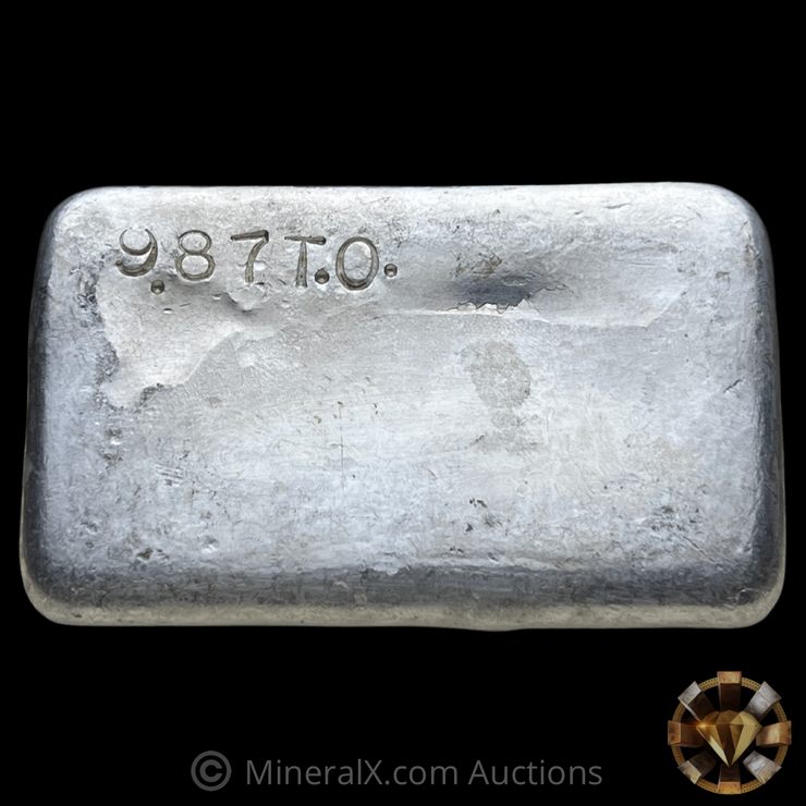 Capital Metals Blank No Hallmark 9.87oz Vintage Poured Silver Bar