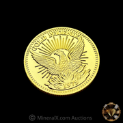 Complete Vintage 1979 Phoenix Gold Set (1oz,1/2oz,1/4oz,1/8oz) [1.87toz pure gold] w/ Rare Original Capital Plastics Display