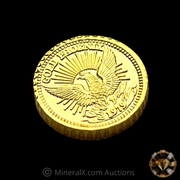 Complete Vintage 1979 Phoenix Gold Set (1oz,1/2oz,1/4oz,1/8oz) [1.87toz pure gold] w/ Rare Original Capital Plastics Display