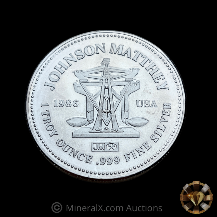 Johnson Matthey JM 1oz “Freedom The American Way” Vintage Silver Coin
